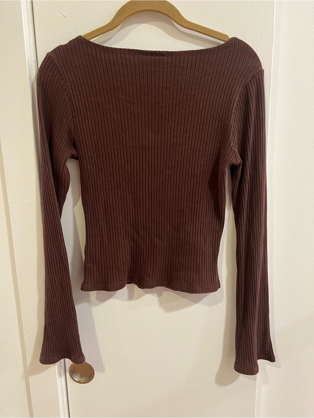 Reformation Ribbed Long-Sleeve Top - Picture 5 of 5